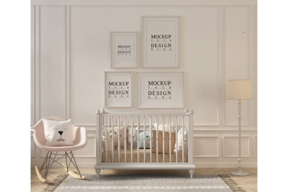 Download Mockup Poster in Cute Nursery Room - Nursery Collection