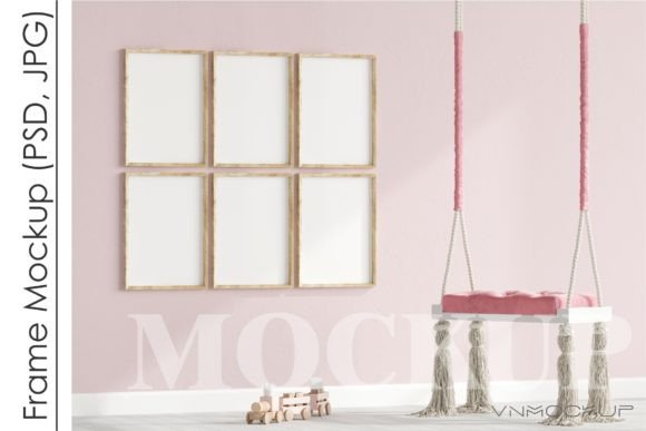 Download Nursery Frame Mockup, Modern Kid's Room - Nursery Collection