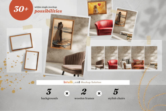 Download 30+ Possibilities in Single Frame Mockup - Premium Resources