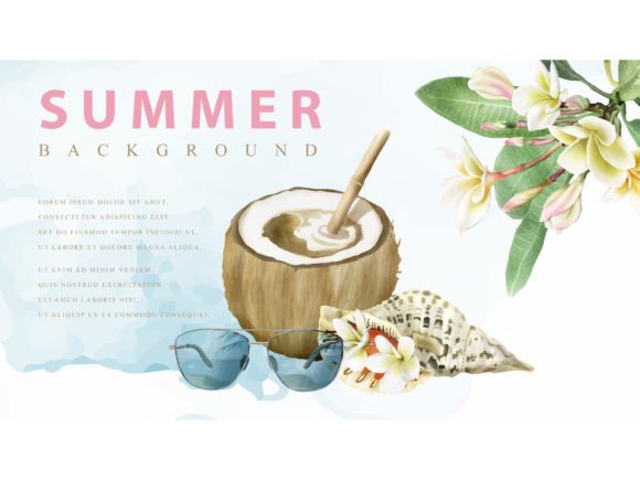 Download Tropical Background Floral Watercolor - Tropical background Collection