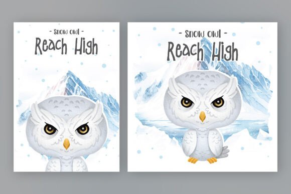 Download Nursery Decor, Snow Owl Poster - Nursery Collection