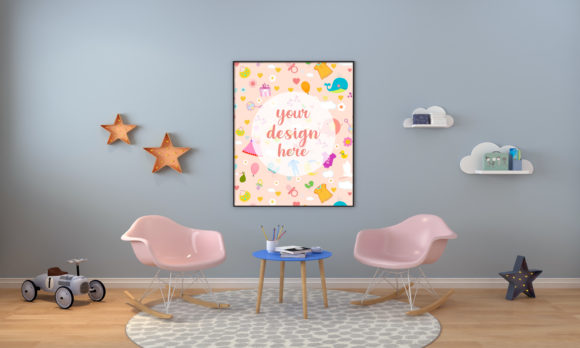Download A 3D Kids Room or Nursery Empty Frame - Nursery Collection