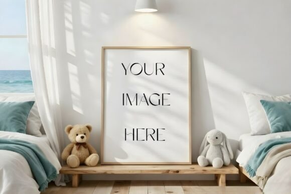 Download Ocean View Nursery Frame Mockup - Nursery Collection