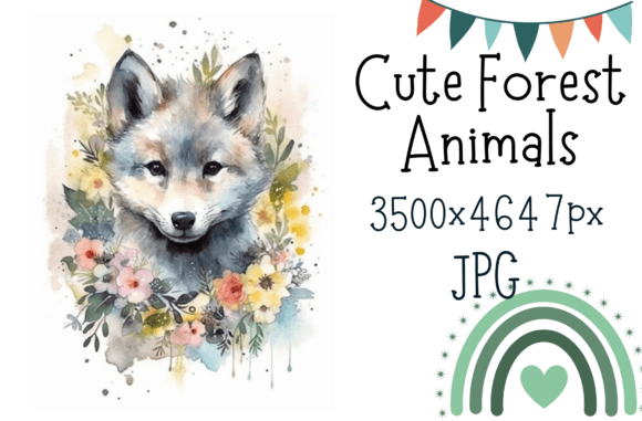 Download Cute Baby Wolf Printable Nursery Art - Nursery Collection