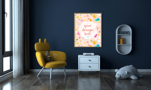 Download Kids Room or Nursery Empty Frame Mockup - Nursery Collection