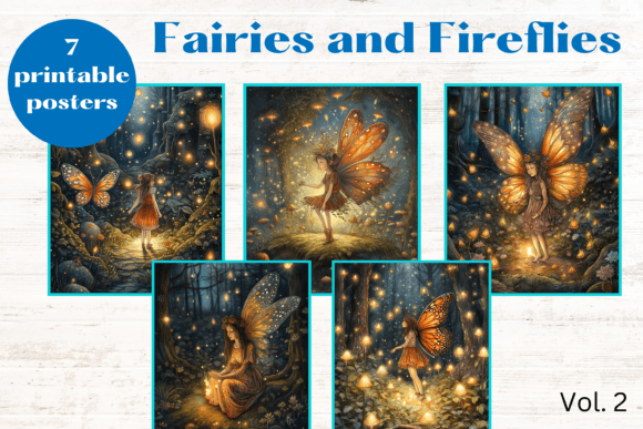 Download Fairies and Fireflies Nursery Wall Art - Nursery Collection