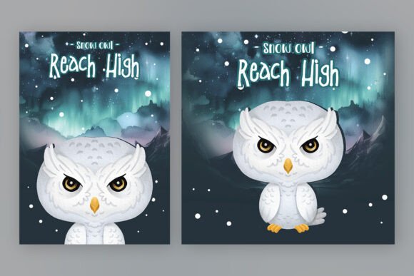 Download Nursery Decor, Snow Owl Poster - Nursery Collection
