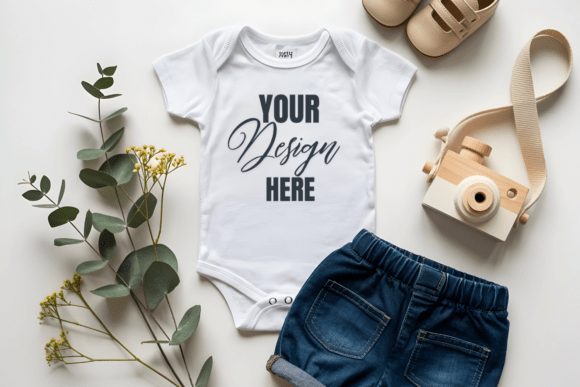 Download Baby Bodysuits Kids Mockup - Kids mockup Collection