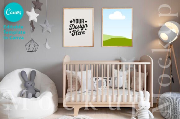 Download Nursery Interior Frame Mockup Wall Art - Nursery Collection