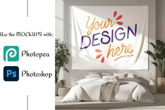 Download 104x88 Inches Wall Tapestry Mockup - Premium Resources