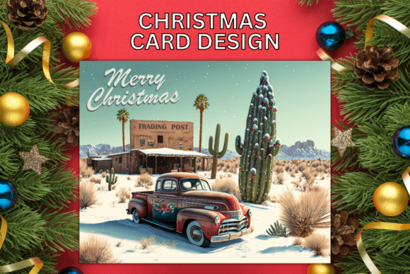 Download Southwest Style Christmas Card Design - Style Collection