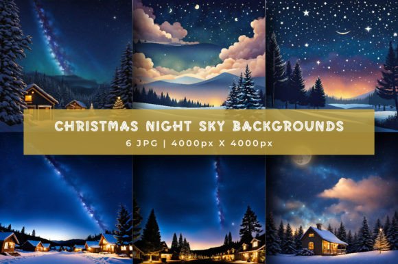 Download Christmas Night Sky Backgrounds - Night sky Collection