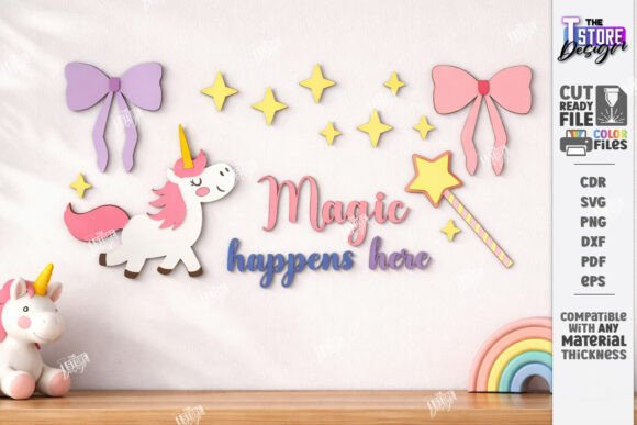 Download Nursery Wall Decor Laser Cut |Kids Laser - Nursery Collection
