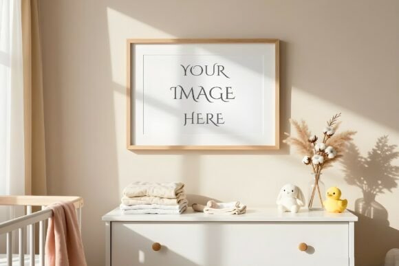 Download Boho Nursery Frame Mockup - Nursery Collection