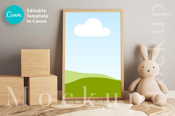 Download Canva Nursery Frame Mockup, Kids Room - Nursery Collection